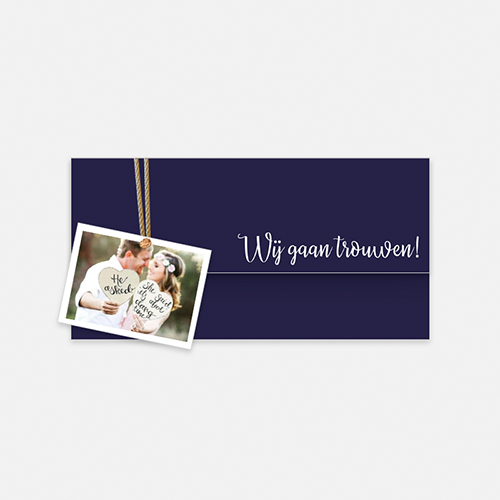 Lortye Trouwkaart Bordeaux 041b