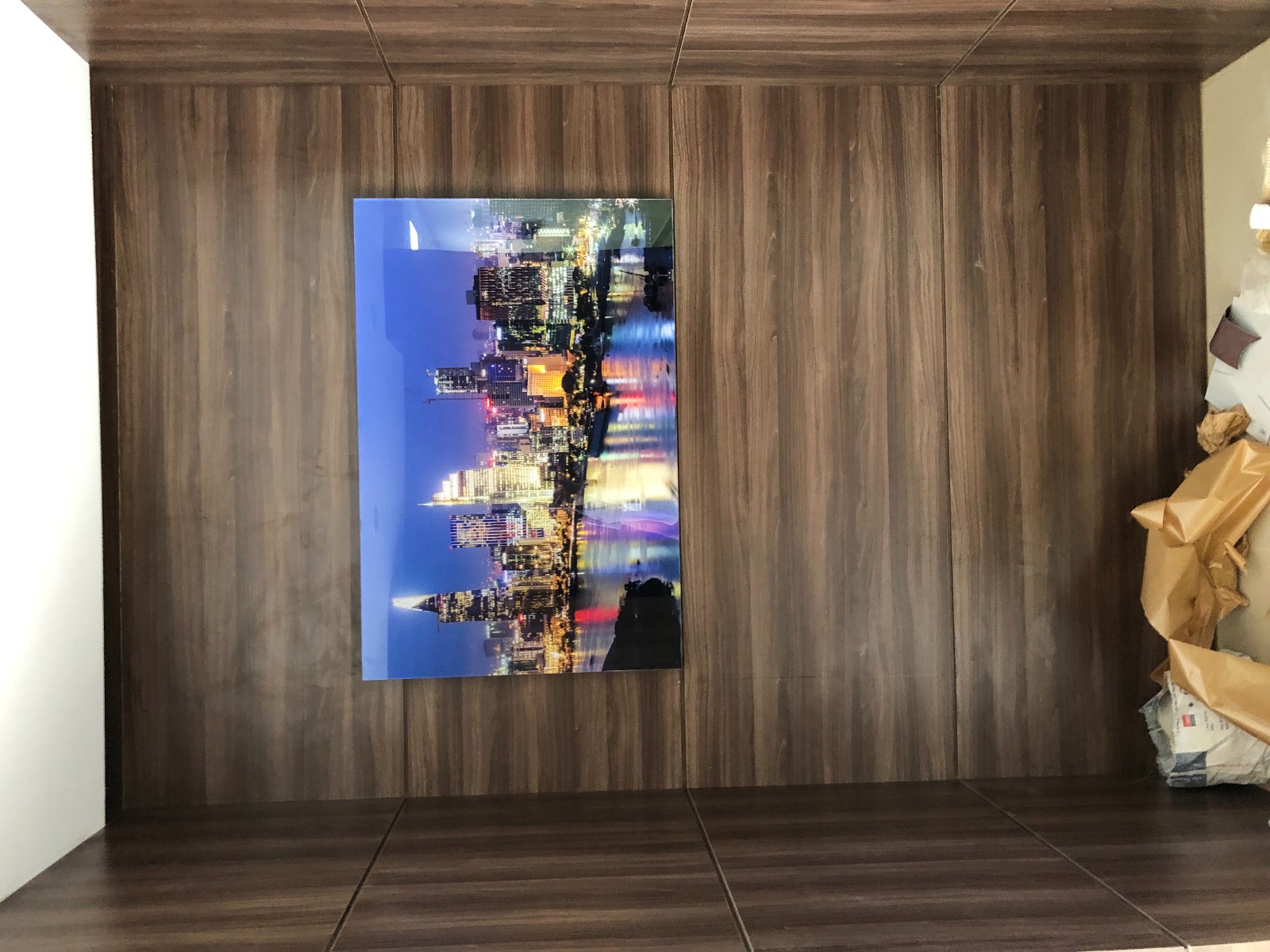 Arrowprint Photoprint behind acrylic